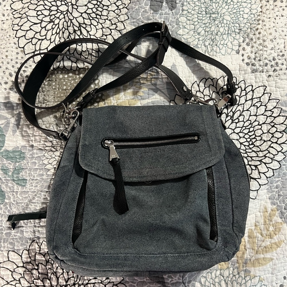 Aimee Kestenberg Denim Leather Fifth Avenue Purse